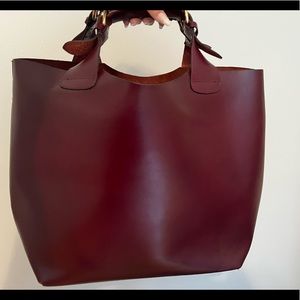 Zara : Burgundy Tote